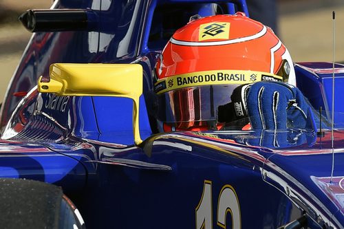 Detalle del casco de Felipe Nasr