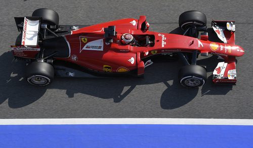 Kimi Raikkonen visto desde el aire