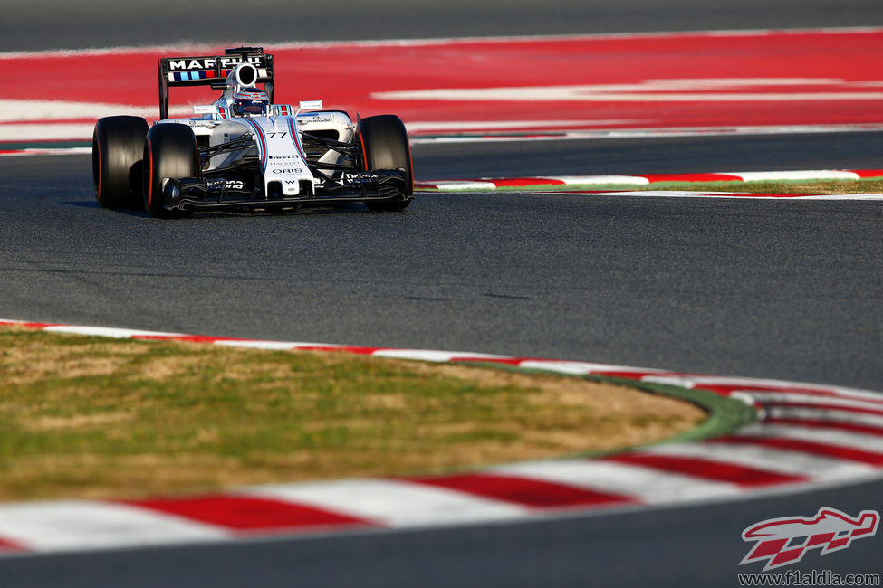 Valtteri Bottas rodando sin problemas el último día de test