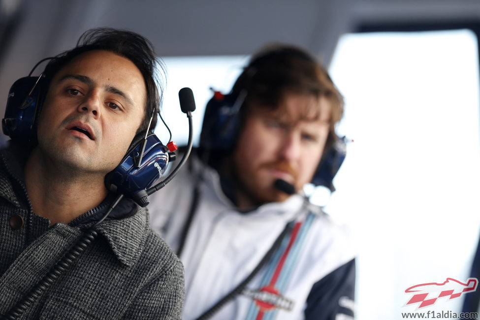 Felipe Massa no se ha querido perder el trabajo de Valtteri Bottas