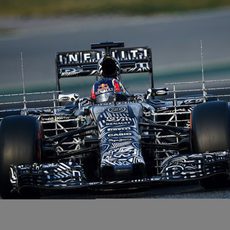 Daniil Kvyat realizando evaluaciones aerodinámicas