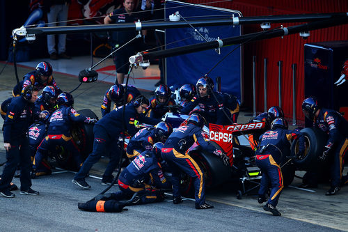 Trabajo en equipo en Toro Rosso