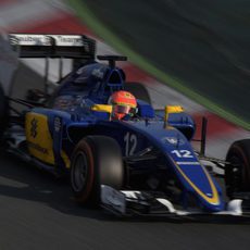 Marcus Ericsson comprueba sus sensaciones con neumáticos duros