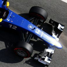 Marcus Ericsson rueda con neumáticos superblandos