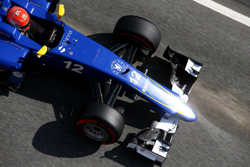 Marcus Ericsson rueda con neumáticos superblandos