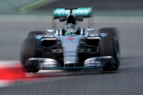 Nico Rosberg exprime su Mercedes W06