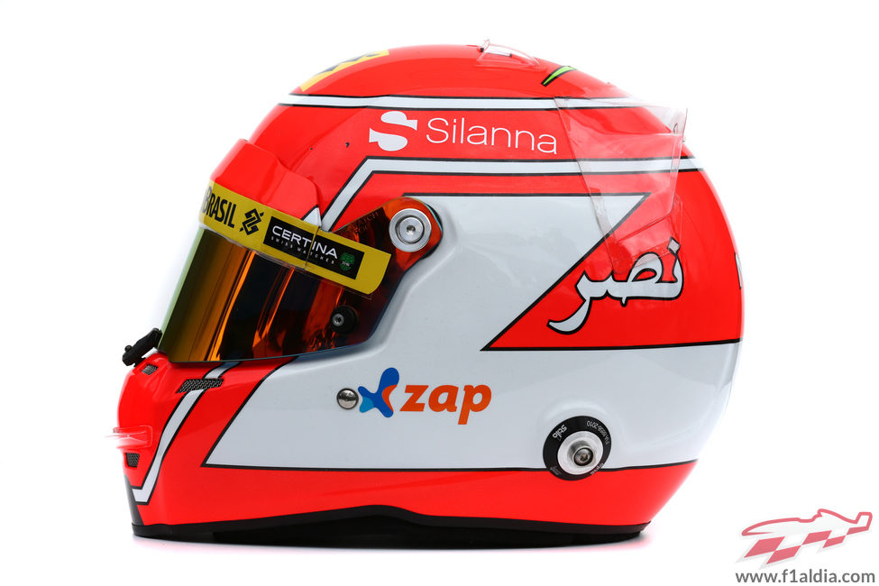 Casco de Felipe Nasr