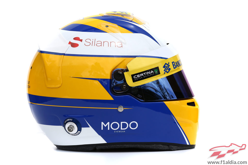 Casco de Marcus Ericsson