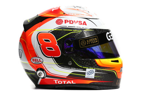 Casco de Romain Grosjean