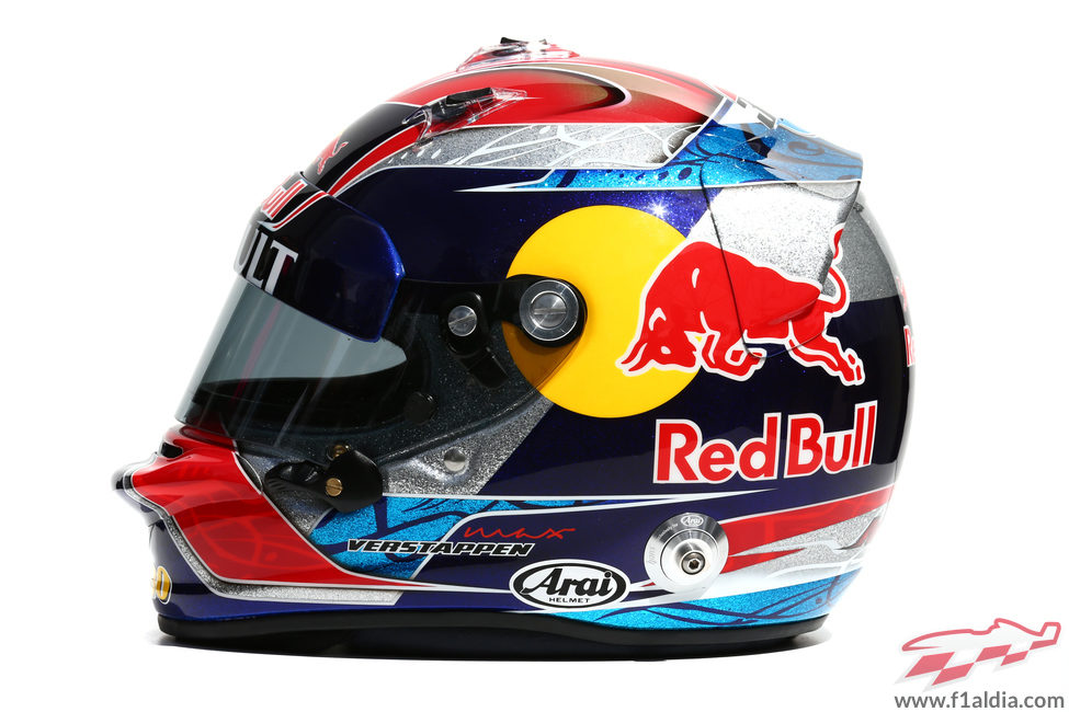 Casco de Max Verstappen