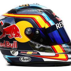 Casco de Carlos Sainz