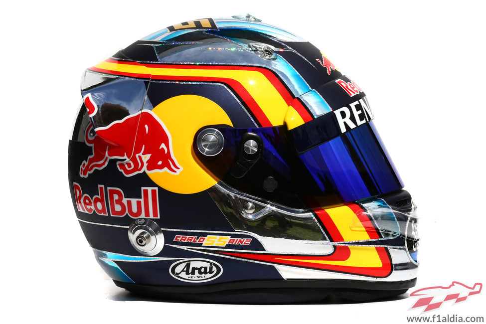 Casco de Carlos Sainz