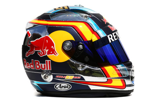 Casco de Carlos Sainz