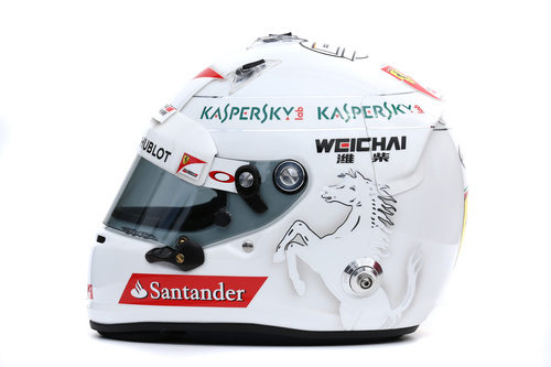 Casco de Sebastian Vettel