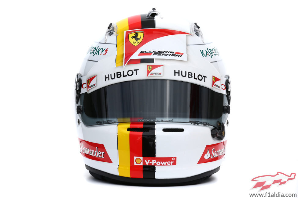 Casco de Sebastian Vettel