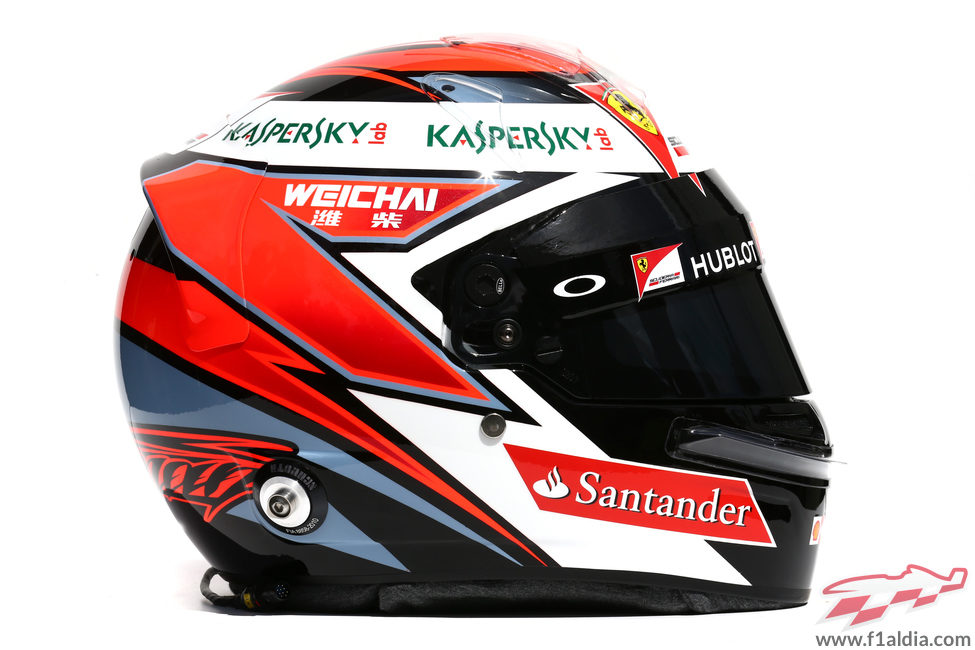 Casco de Kimi Räikkönen