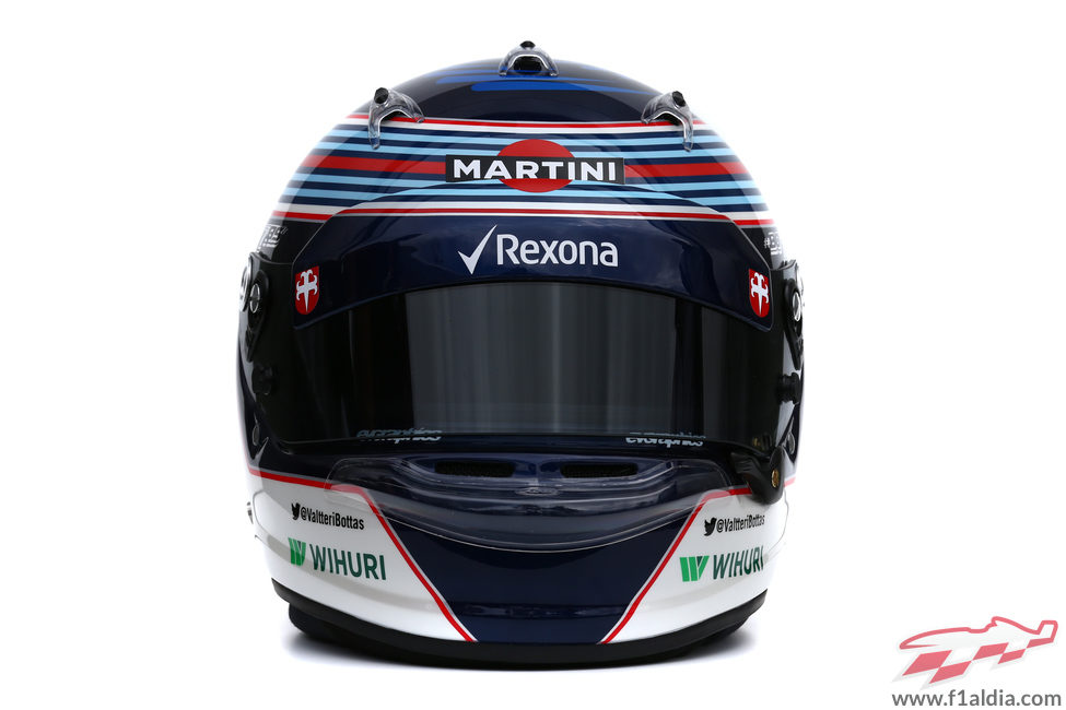 Casco de Valtteri Bottas