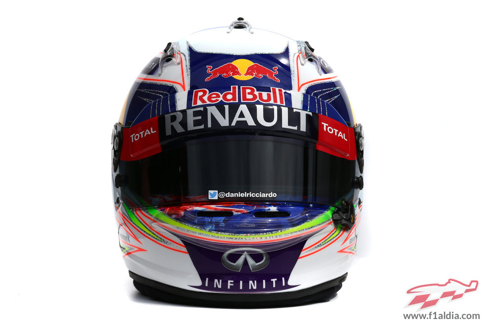 Casco de Daniel Ricciardo