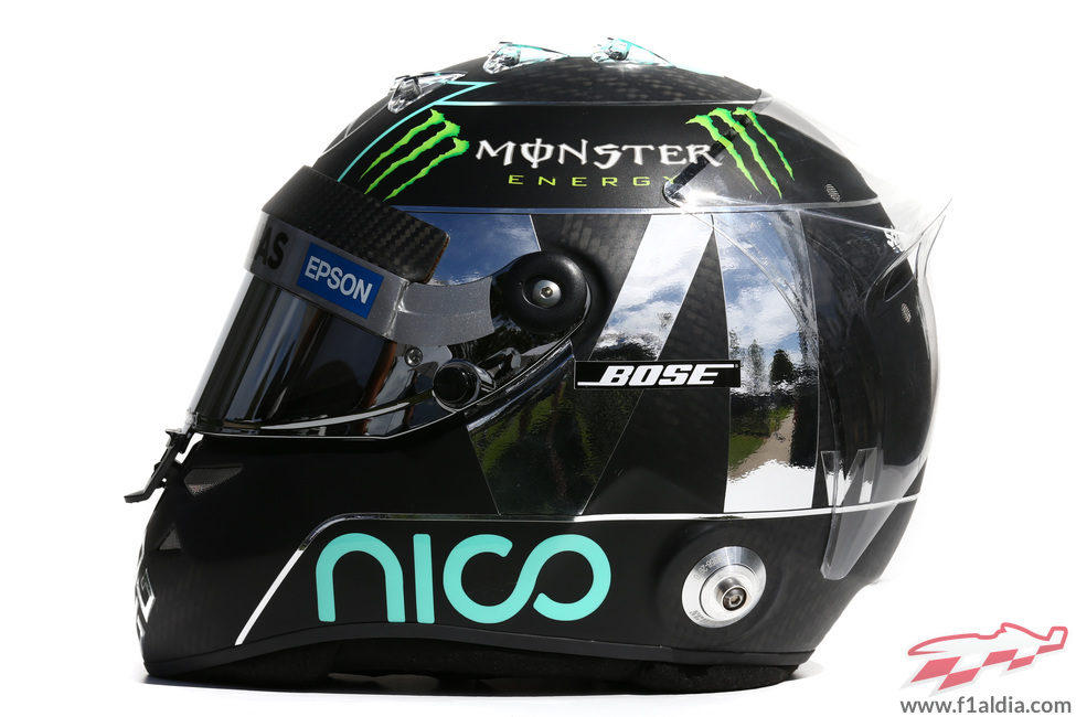Casco de Nico Rosberg