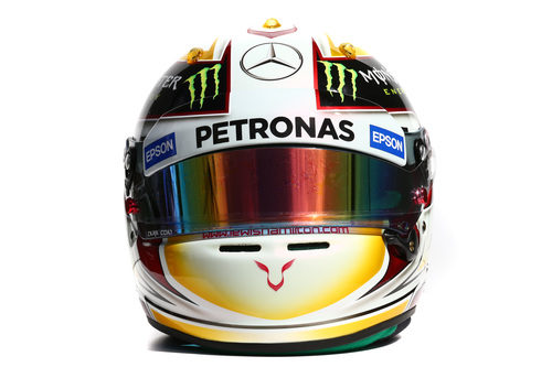 Casco de Lewis Hamilton