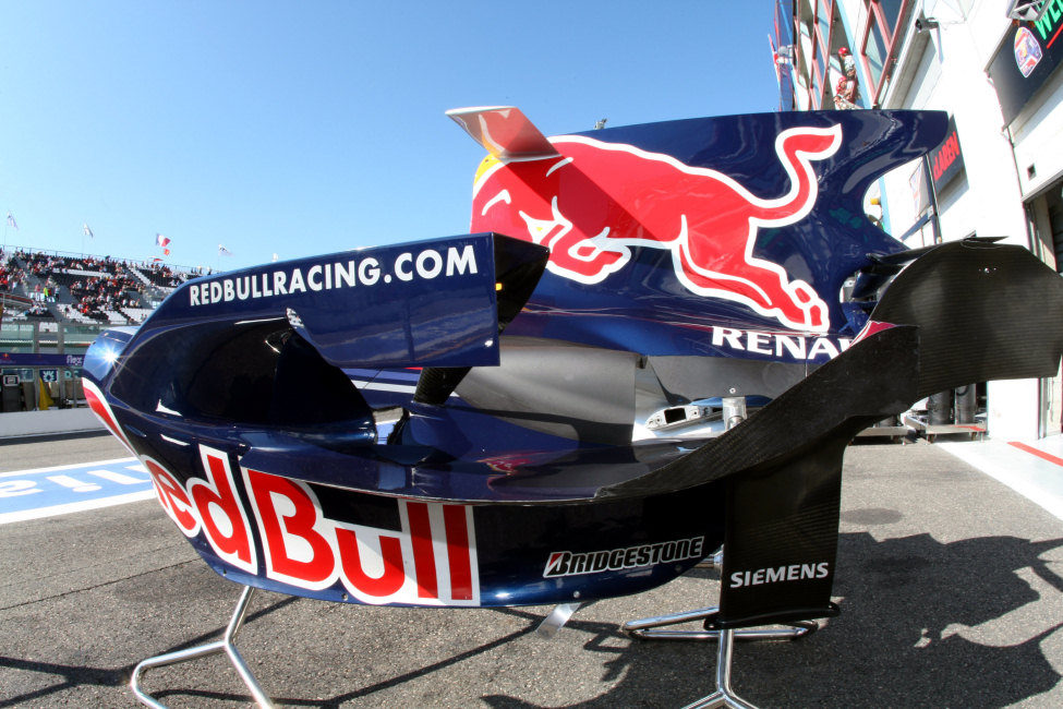 Carcasa de un Red Bull