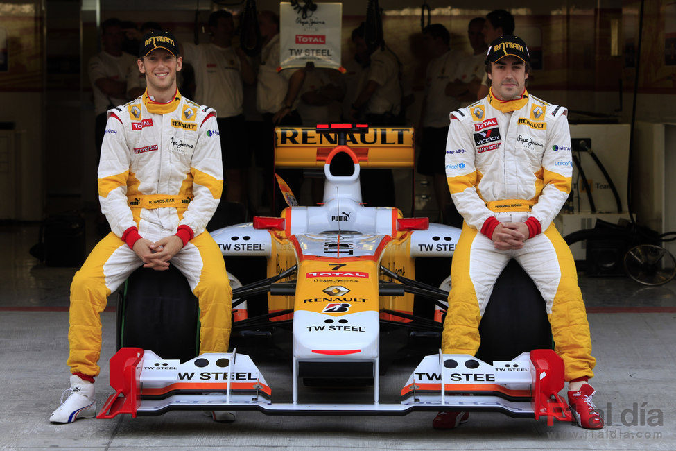 Los dos pilotos de Renault