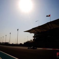 Webber en la pista