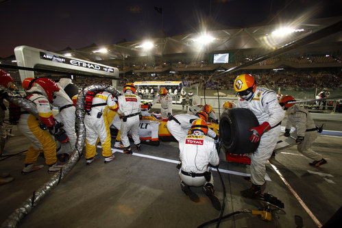 Grosjean hace una parada