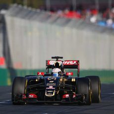 Romain Grosjean está contento con el rendimiento del E23