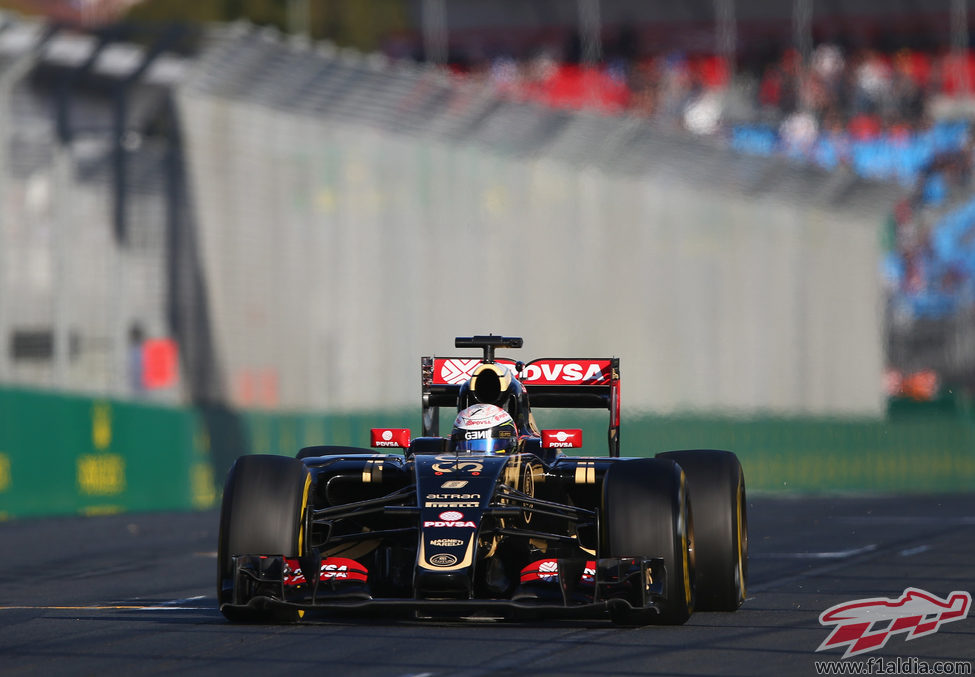 Romain Grosjean está contento con el rendimiento del E23