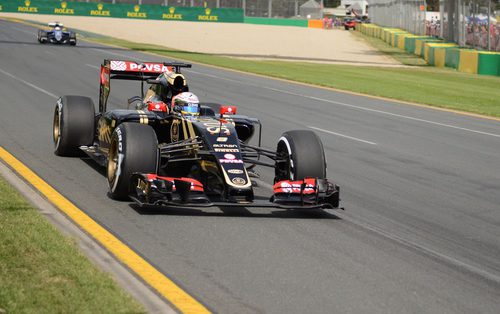 Romain Grosjean terminó contento por llegar a la Q3