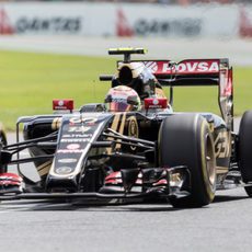 Pastor Maldonado coló su E23 en la Q3 de Australia