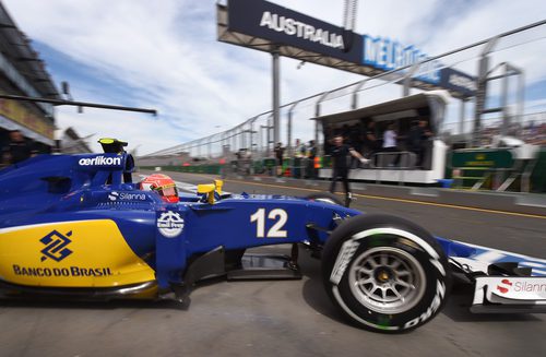 Felipe Nasr sale de boxes para afrontar la segunda ronda clasificatoria