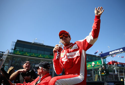 Sebastian Vettel, listo para su primera carrera de rojo