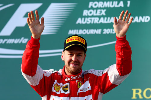 Sebastian Vettel regresa al podio en su primera carrera con Ferrari