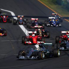 Primeros metros del GP de Australia 2015