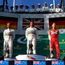 Podio del Gran Premio de Australia 2015