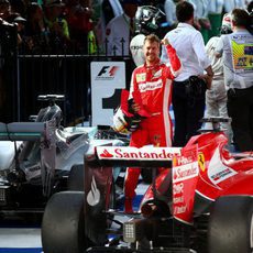 Sebastian Vettel consigue su primer podio con Ferrari