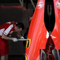 Trabajo en el box de Ferrari