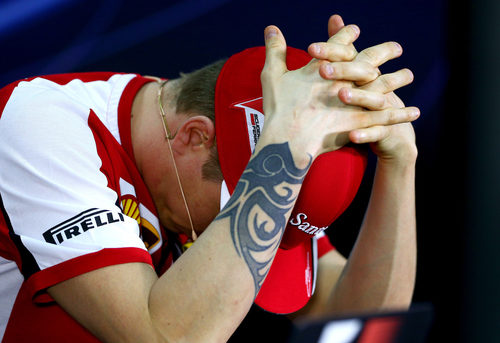 Kimi Räikkönen, desesperado