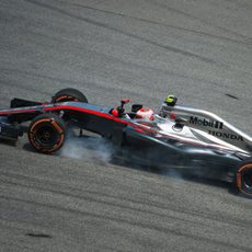 Jenson Button con problemas de subviraje