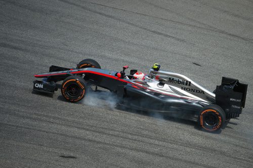 Jenson Button con problemas de subviraje
