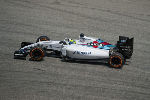 El FW37 de Felipe Massa rueda en Sepang