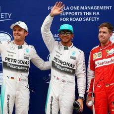 Lewis Hamilton con Sebastian Vettel y Nico Rosberg: los tres más rápidos en Sepang