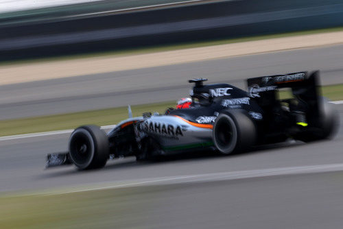 Nico Hülkenberg rodando con el Force India en Shanghai