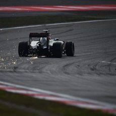 Romain Grosjean durante la clasificación del GP de China 2015