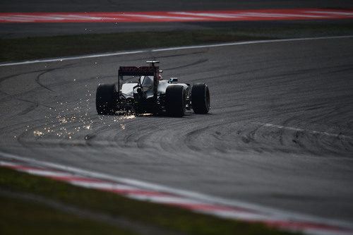 Romain Grosjean durante la clasificación del GP de China 2015