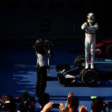 Lewis Hamilton sobre su W06 tras ganar en Shanghai