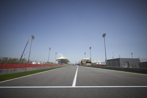 La recta de meta del Circuito de Sakhir