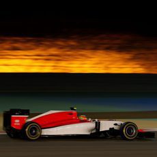 Merhi rodando por Sakhir